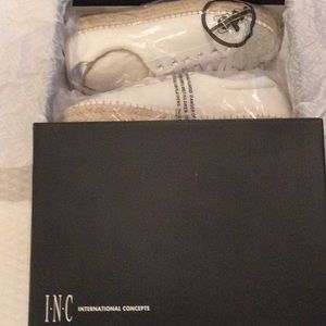 INC international Concept Women’s Size (US)10M White & Rhinestones